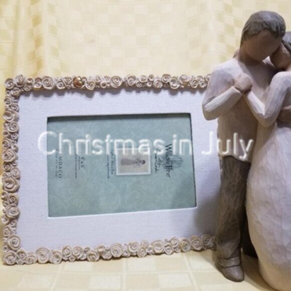Willow Tree Susan Lordi Promise Gift Set Photo Frame Couple Love Flower Figurine - Picture 6 of 6